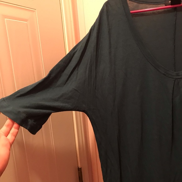 Sea Green Canyon River Blues Drapey Blouse - Picture 3 of 8